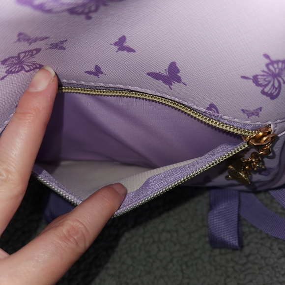 Purple Butterfly Kids Backpack - Picture 6 of 7